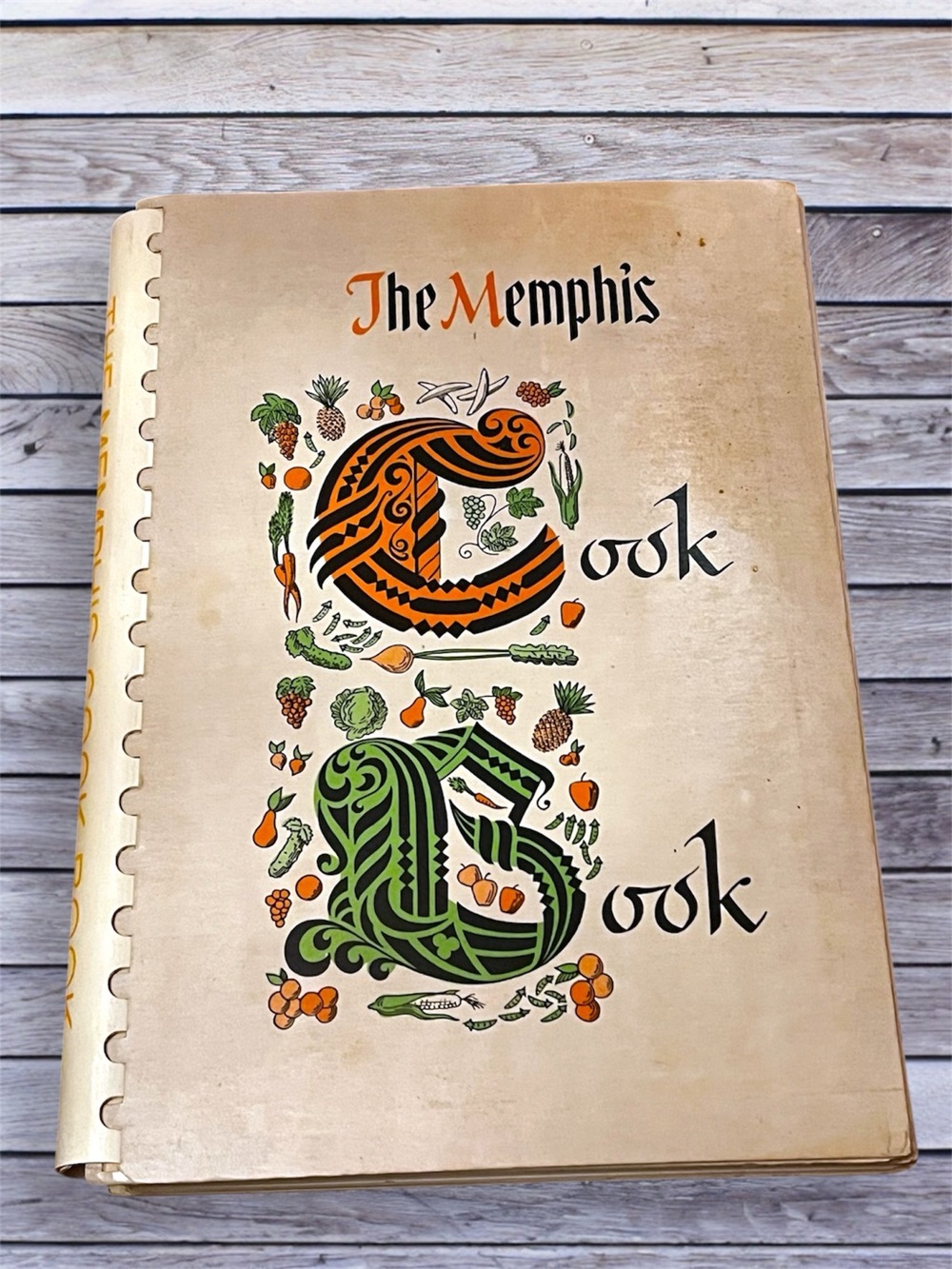 Vintage The Memphis Cook Book - Green and Orange Cover